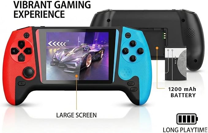 Super Q21 Retro Handheld Game Console with 500 Built-in Classic Games, 3.0" LCD, Rechargeable Battery, TV Output, Portable Mini Gaming System for Kids & Adults, Christmas Best Gifts