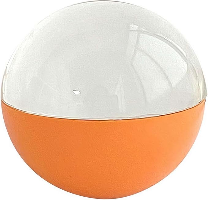 Creative Crystal Ball Video Player - 3D Electronic Glass Ball with MP4/JPG Support, 4GB Storage & Adjustable Volume, Ideal for Gifts, Travel Memories & Family Moments (Orange)