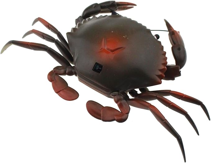 Tipmant RC Crab Animal Toy Remote Control Car Vehicle Electronic Fake Insect for Kids Birthday Gift Christmas Halloween (Grey)