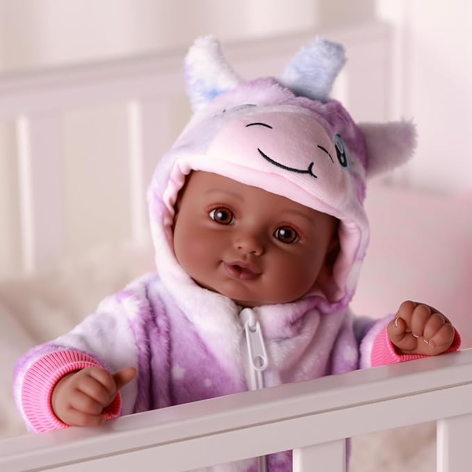 BABESIDE Black Baby Dolls Twins, 17'' Realistic Soft Body Baby Doll Cute Real Life Baby Dolls Girl and Boy with Accessories for 3+ Year Old Kids Gifts, Pretend Play, Collection