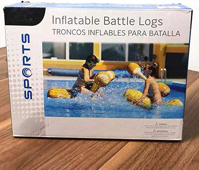 RITONS 4 Pcs Set Inflatable Floating Row Toys, Adult 12 Year Above Pool Party Water Sports Games Log Rafts to Float Toys