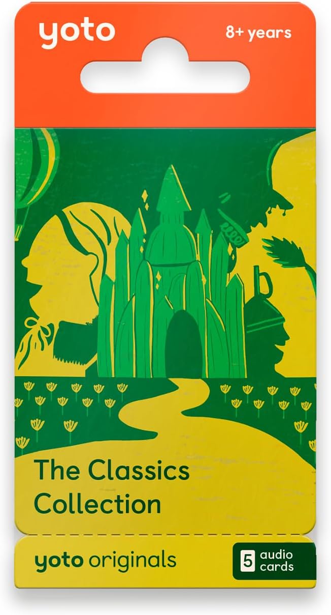 YOTO The Classics Collection – 5 Kids Audio Cards for Use with Player & Mini All-in-1 Audio Device, Screen-Free Listening with Fun Playtime, Bedtime & Travel Stories, Ages 8+