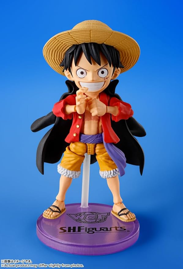 Bandai- World Collectible Figure x S.H.Figuarts One Piece Monkey D. Luffy Figure