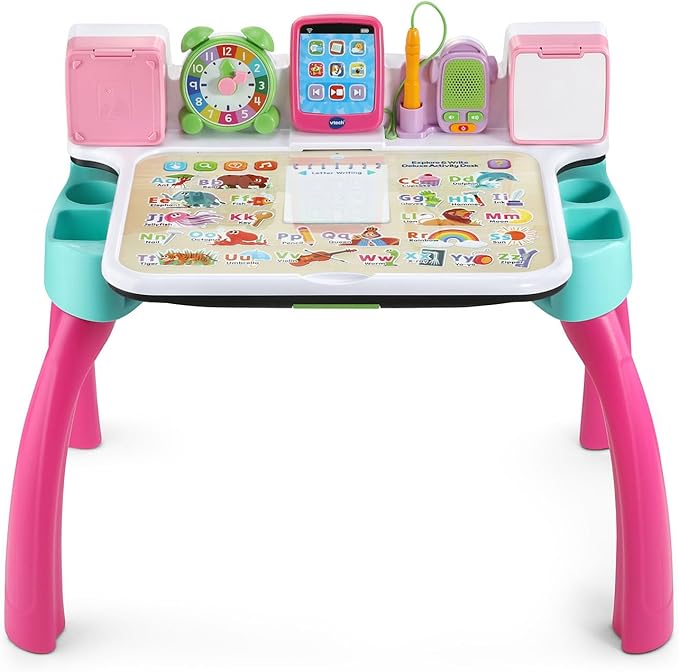 VTech Explore and Write Deluxe Activity Desk (Frustration Free Packaging), Pink