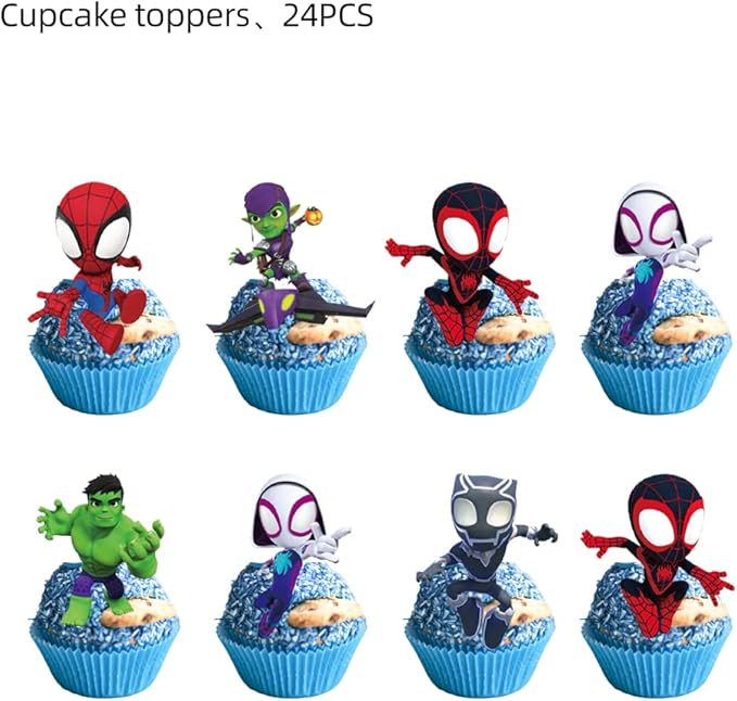 25PCS Cake Toppers Cupcake Toppers Cake Decorations Birthday Party Supplies Decorations (Style 3)