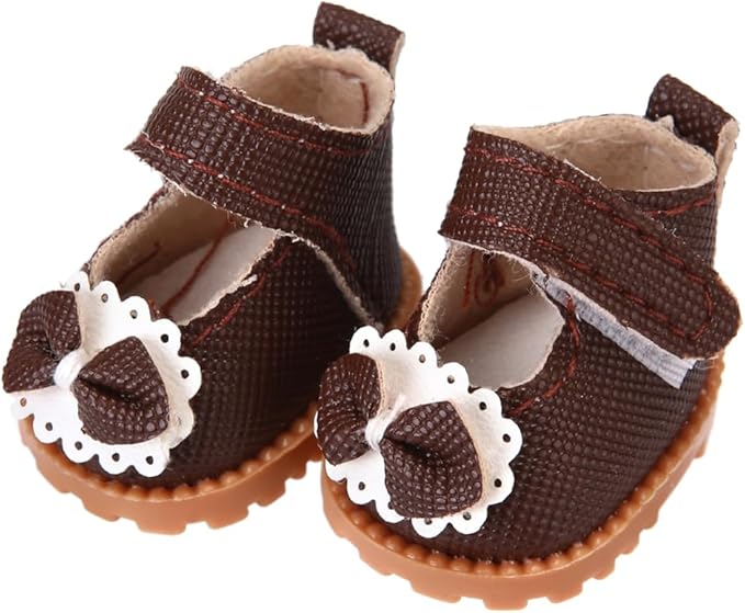 3 Pairs of Doll Shoes Suitable for 17cm Dolls, 3 Colors Suitable for Different Clothing Styles, 17cm Doll Accessories (Colors C)