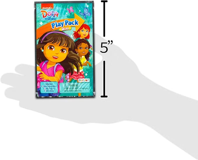 Dora the Explorer Mini Party Favors Set - Bundle with 24 Mini Dora the Explorer Grab n Go Play Packs with Coloring Pages, Stickers and More