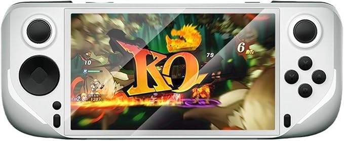 E6 Handheld Game Console Portable Video Game Support 5-inch IPS Screen 60Hz Screen Retro Gamebox 6000 Games Children's Gift（32G White）
