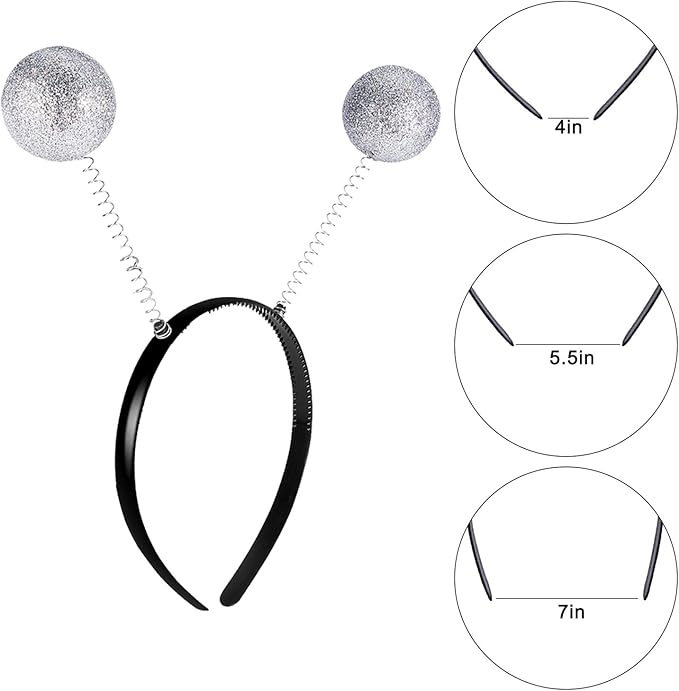 10 Pack Alien Headband for Party Supplies and Costume Accessory (Color Set 1, ZRWW069)