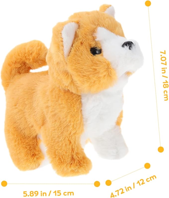 1pc Interactive Electric Dog Toy Walking Barking Corgi Model for Boys and Girls Realistic Movement and Sounds for Playtime and Cognitive Learning