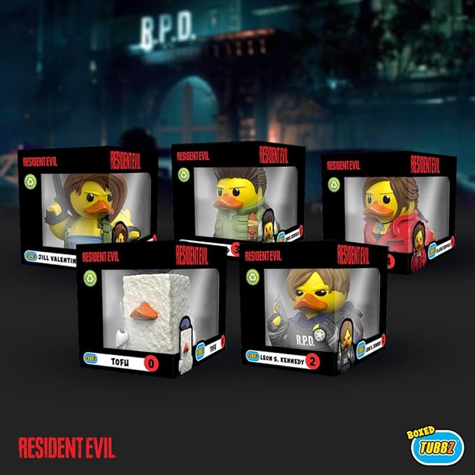 TUBBZ Boxed Edition Tofu Collectible Vinyl Rubber Duck Figure - Official Resident Evil Merchandise - Horror TV, Movies & Video Games