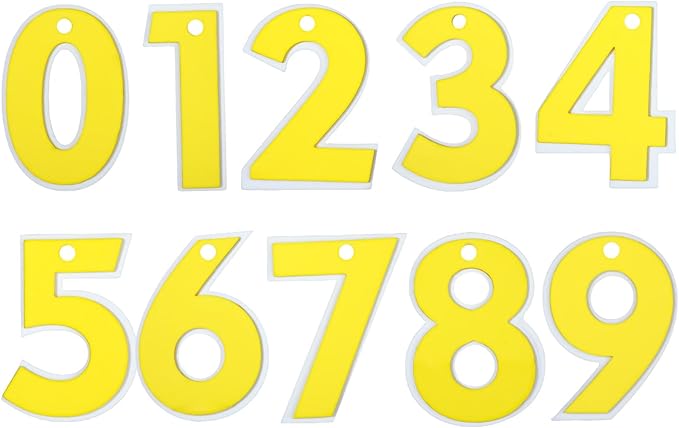RAYNAG 10 Pieces Imitation Flipping Sugar Numbers 0-9 Engineering Car Cake Decoration Ornament Excavator Crane Tower Car Birthday Cake Topper