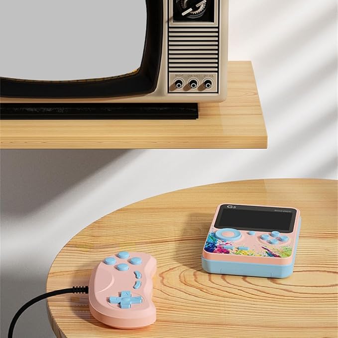 Handheld Video Game System 500 Retro Build in Rechargeable Battery Gift