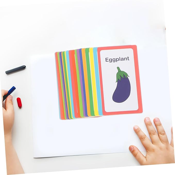 Vaguelly Flash Cards for Early Education with English Alphabet Numbers and Shapes Safe Learning Cards for Boys and Ages Enhancing Language and Cognitive Skills