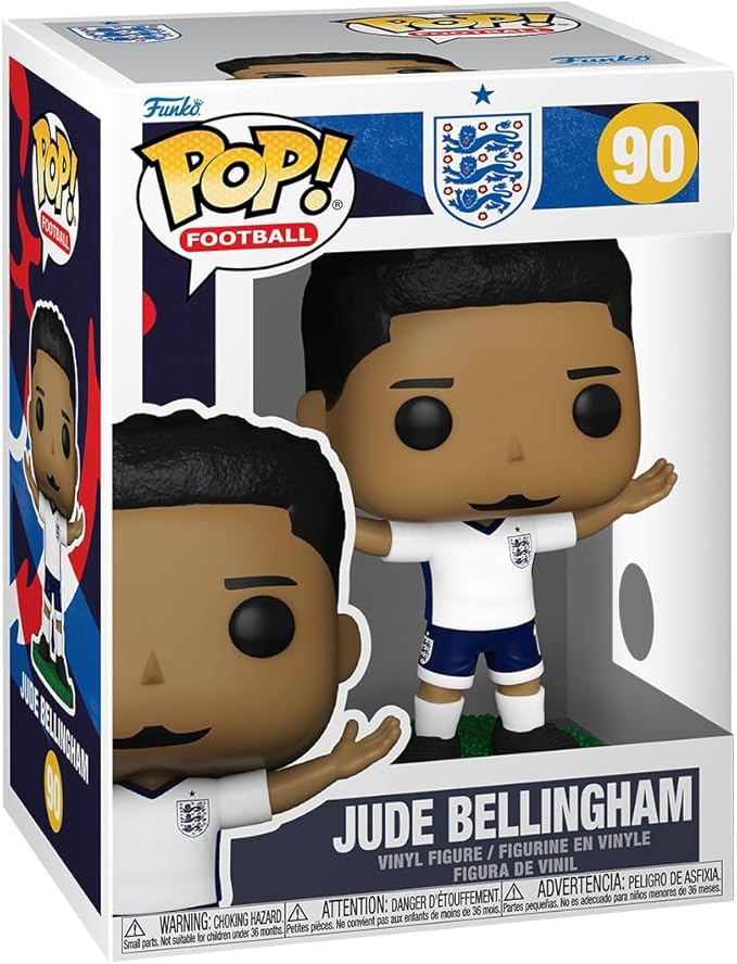 Funko Pop! Football: England - Jude Bellingham - World Cup 2026 - Collectable Vinyl Figure - Gift Idea - Official Merchandise - Toys for Kids & Adults - Sports Fans - Model Figure for Collectors