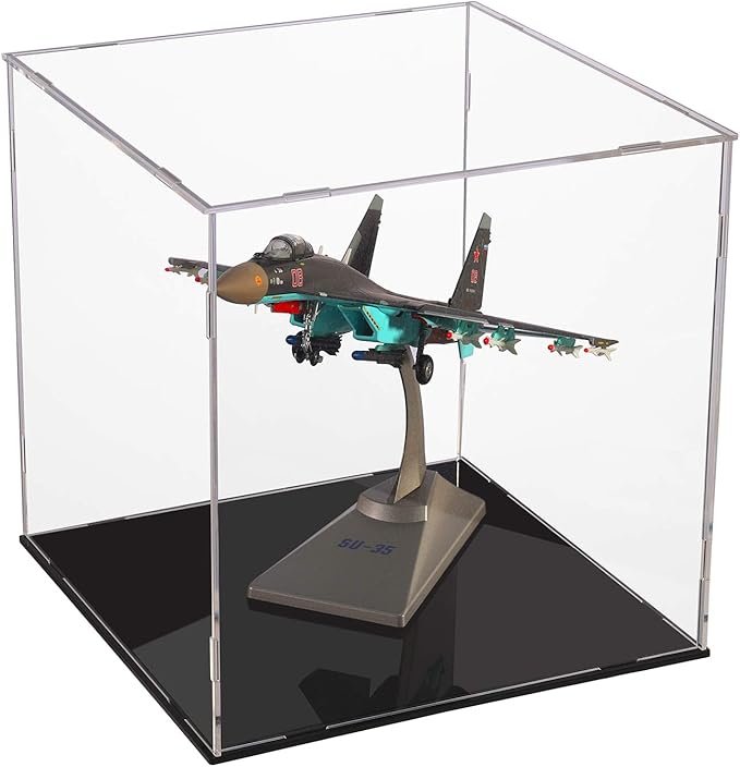 A+ DESIGN Clear Acrylic Display Case Assemble Collectibles Box Alternative Glass Case for Display Action Figures Home Storage & Organizing Toys (16x13x14in; 40x33x35 cm)