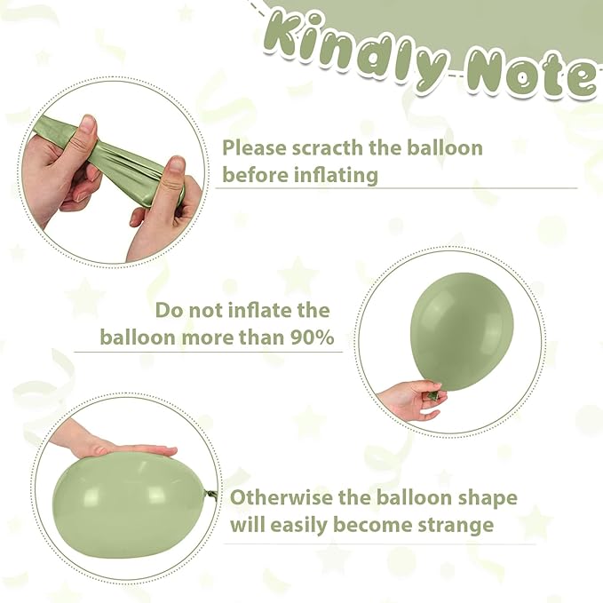 Pink and Sage Green Balloon, 50PCS 12Inch Olive Green Pink Sand White Ivory Clear Transparent Balloons for Wedding Birthday Baby Shower Gender Reveal Woodland Jungle Safari Decorations