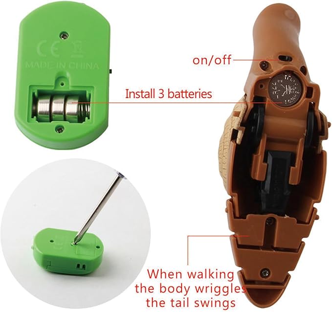 RC Snail Toy Realistic IR Remote Control Insect Car Vehicle Electric Animal Toy for Kids’ Birthday（Brown）