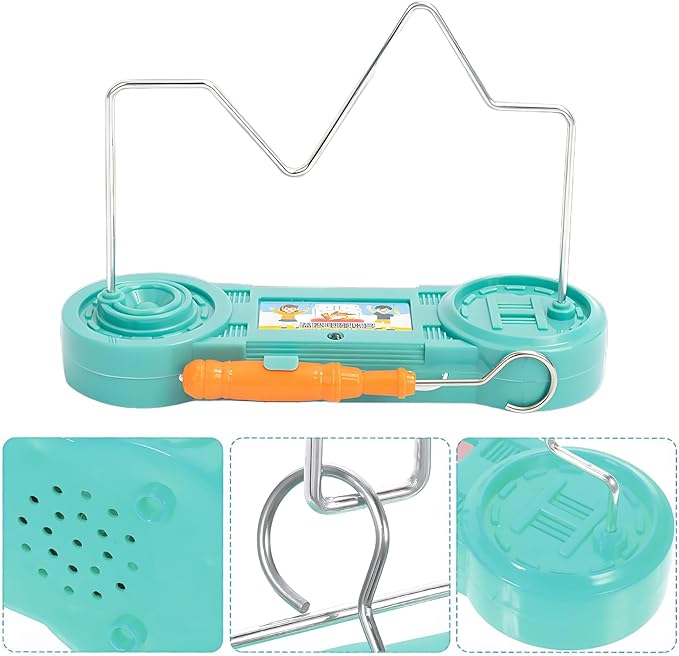 Electric Maze Game for Kids, Brain-Boosting & Fun Challenge Toy, Bright Color Collision Maze with Electric Shock, Engaging Family Game, Safe and Exciting for Children(Green Mountain)