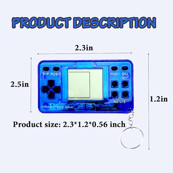 15PCS Video Game Party Favors for Kids, Video Game Keychain Party Supplies, Party Favors for kids 8-12, Classroom Prizes Birthday Gifts