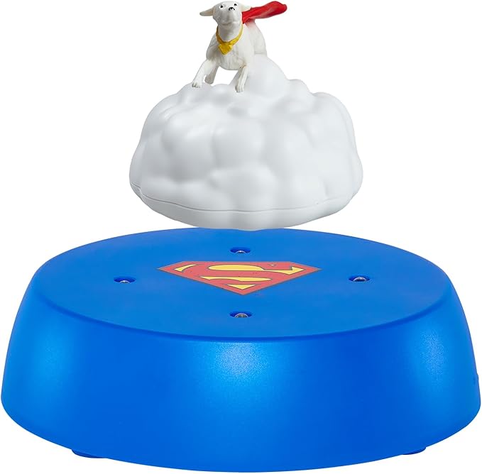 WARNER BROS Officially Licensed DC Comics Superman Krypto Dog Magnetic Floating Collectible with LED Lights – Levitating Display for Home Décor & Gifts