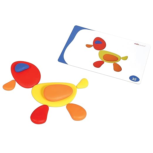Rainbow Pebbles - Set of 36 Sorting and Stacking Stones with 20 Activity Cards - in Home Learning Toy for Early Math