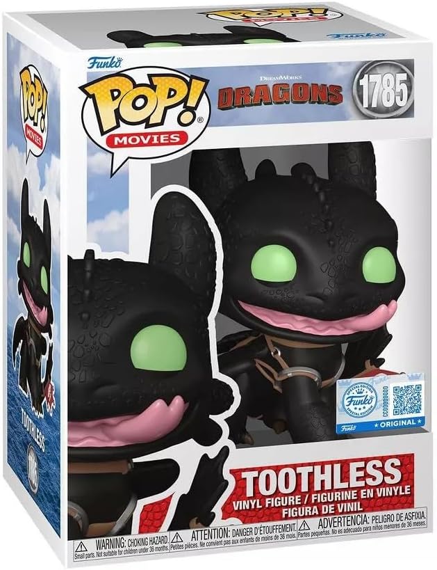 Funko Pop! Movies: How to Train Your Dragon - Toothless with Tongue - Collectible Vinyl Figure - Gift Idea - Official Merchandise - Toys for Kids & Adults - Movies Fans