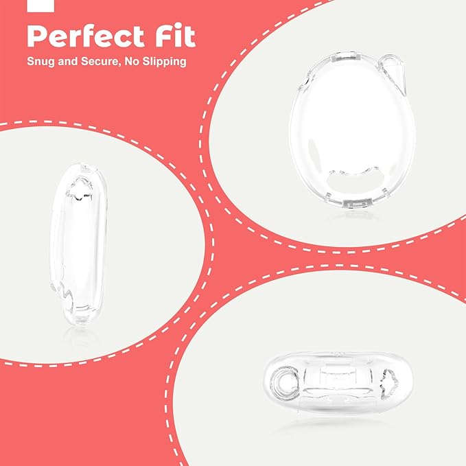 Protective Case for Tamagotchi Connection – Clear PC Hard Shell Cover for Tamagotchi Connection Electronic Pet,Waterproof Sweatproof Washable Shockproof Anti-Drop 360° Full Protection(Clear)