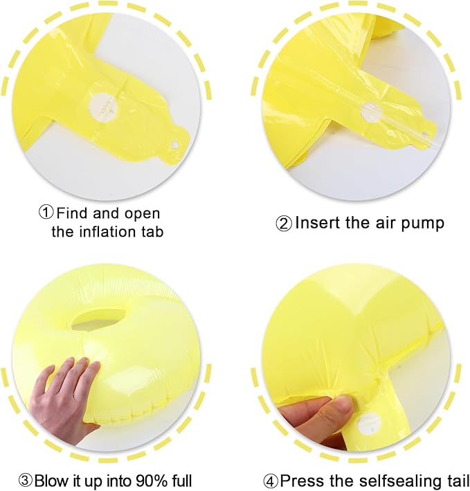 40 Inch Yellow Mylar Foil Number 6 Birthday Balloon, Digital Balloons for 6 16 Boy Girl Party Decorations Supplies, Yellow Big Helium Balloon Numbers for 26 36 46 60 Men Women Anniversary
