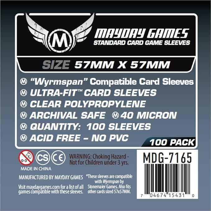 Mayday Games Wyrmspan -Standard Compatible Card Sleeves Bundle