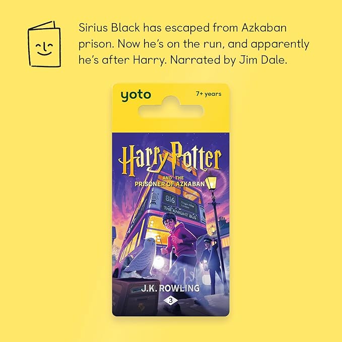 YOTO Harry Potter and The Prisoner of Azkaban - Kids Audio Card for Use with Player & Mini All-in-1 Audio Device, Screen-Free Listening with Fun Playtime, Bedtime & Travel Stories, Ages 7+