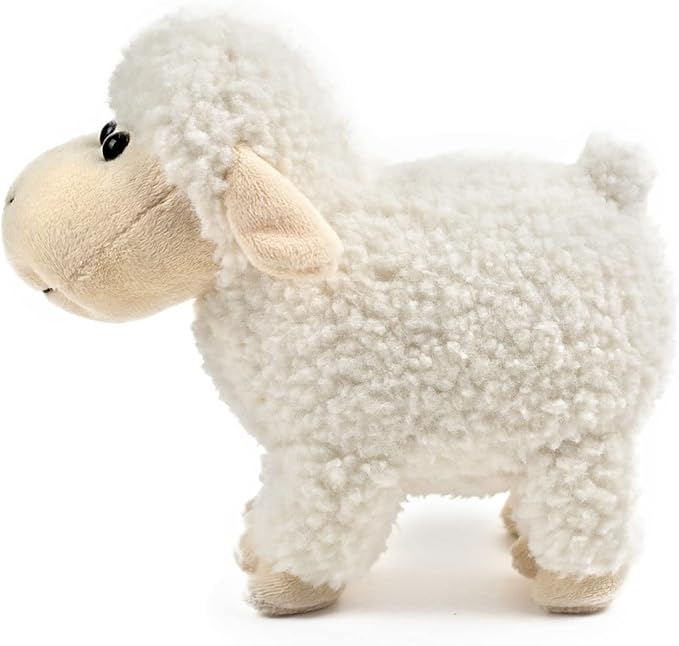 Tiny Heart Sheep Stuffed Animal Sheep Plush Toy Small Lamb Stuffed Animal Cute Super Soft Gift for Kids Boys and Girls Birthday Home Decor Cuddly White Little Lamb Toys (Standing)
