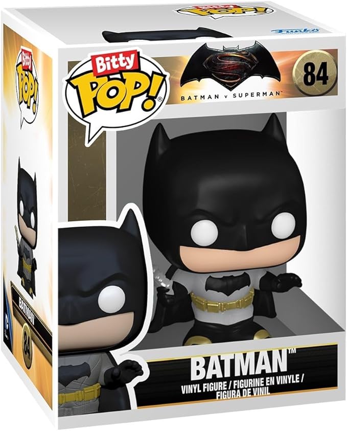 Funko Bitty POP! Batman 85th - Catwoman, 4-Pack and A Surprise Mystery Mini Figure - 0.9 Inch (2.2 Cm) - DC Comics Collectable - Stackable Display Shelf Included - Gift Idea - Party Bags Stocking
