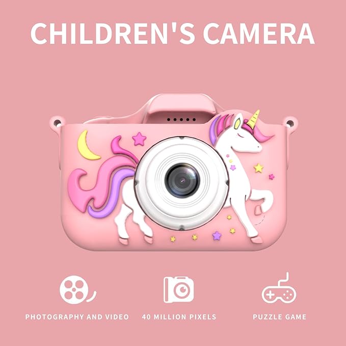 Kids Camera, 2.0 Inch LCD Screen,32GB SD Card, Gift for Girls