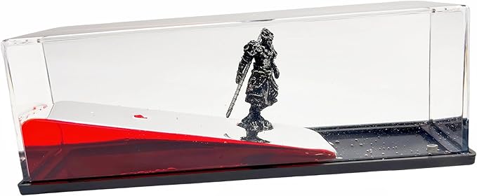 Honsheng Unsinkable Black Myth Wukong Action Figure Fun Toys Enthusiasts Acrylic Paperweight for Car Desk Decorations Liquid Wave Cruise Ship Fluid Drift Bottle Boat in a Box Toys (Silver)