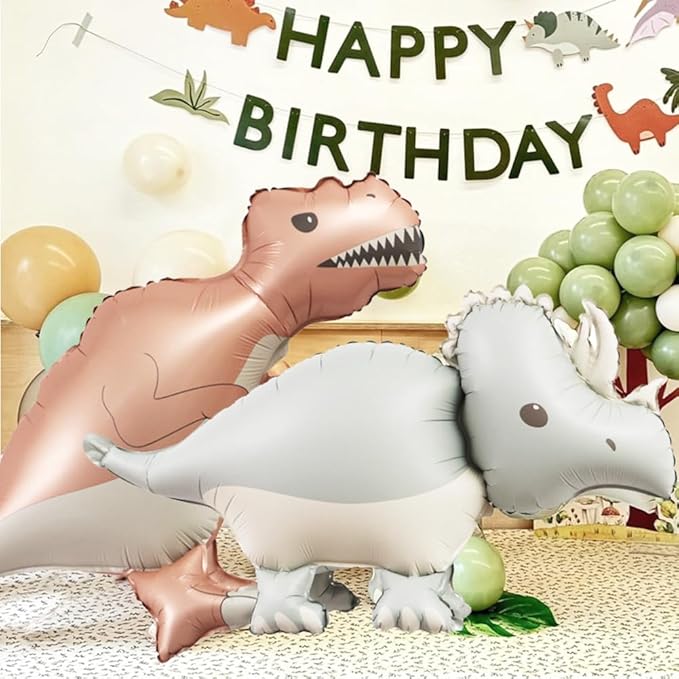 Giant 3D Dinosaur Balloons Self Standing Cute Dinosaur Balloons Birthday Party Decorations Supplies