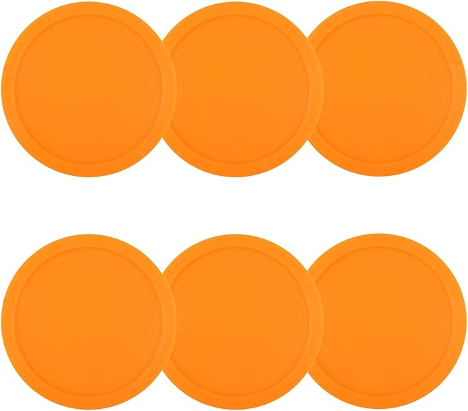ONE250 3 1/4 inch Air Hockey Pucks, Full Size Goal Packs Replacement Accessories for Game Tables (6 Pcs)