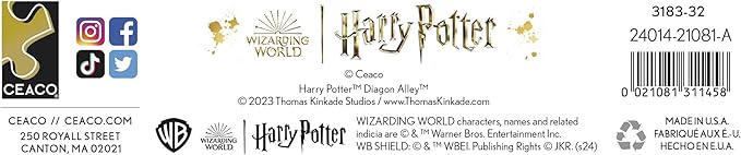 Ceaco - Thomas Kinkade - Harry Potter - Wizarding World - Diagon Alley - 1000 Piece Jigsaw Puzzle