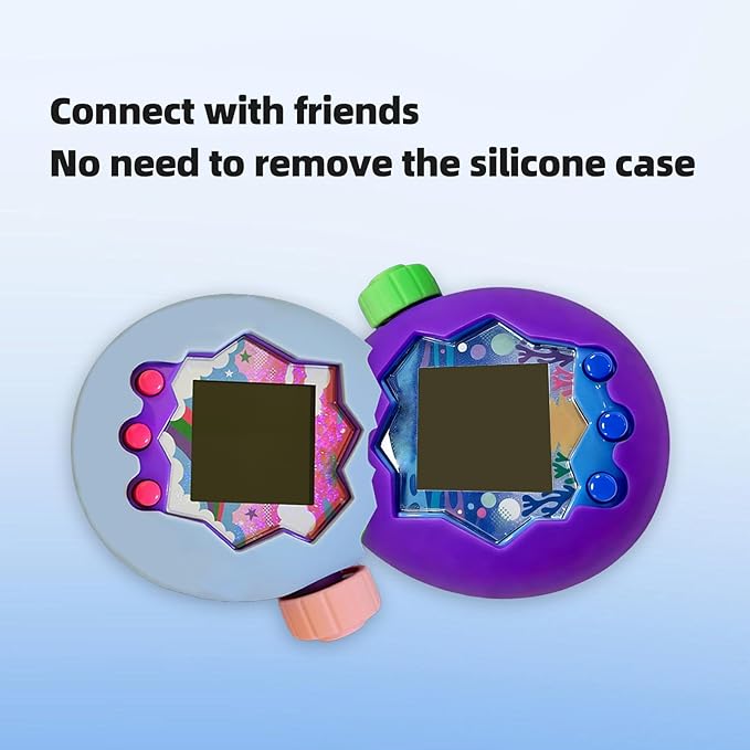 Silicone Cover for Tamagotchi Paradise, Case for Tamagotchi Paradise, Silicones Protective Slim Case with Lanyard Screen Protector Cover for Tamagotchis ParadiseChristmas Gifts for Boys or Girls