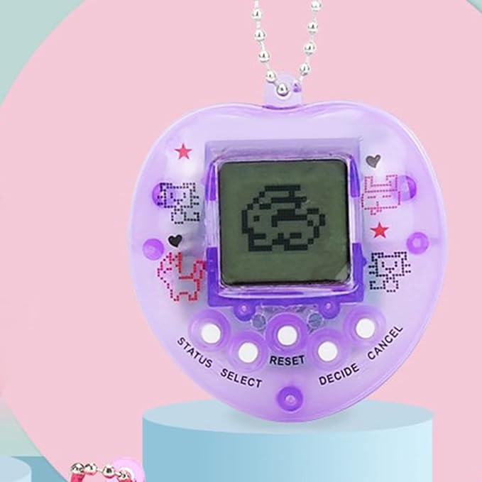 Mini Heart Shaped Pet Digital Toy - Handheld Virtual Electronic Pet Game Machine for Kids & Pet Lovers