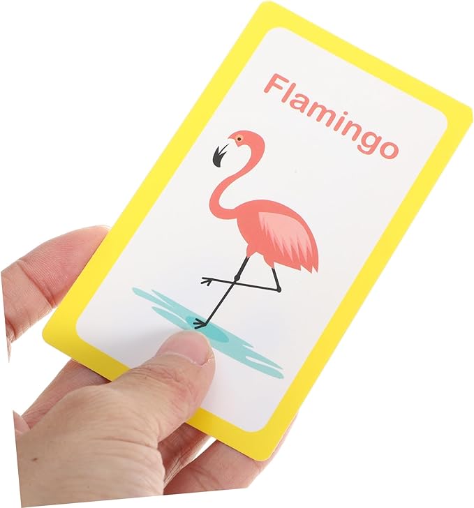 BESPORTBLE Learning Flash Cards Bright Alphabet Cognition for Early Education with Paper and Portable for Interaction