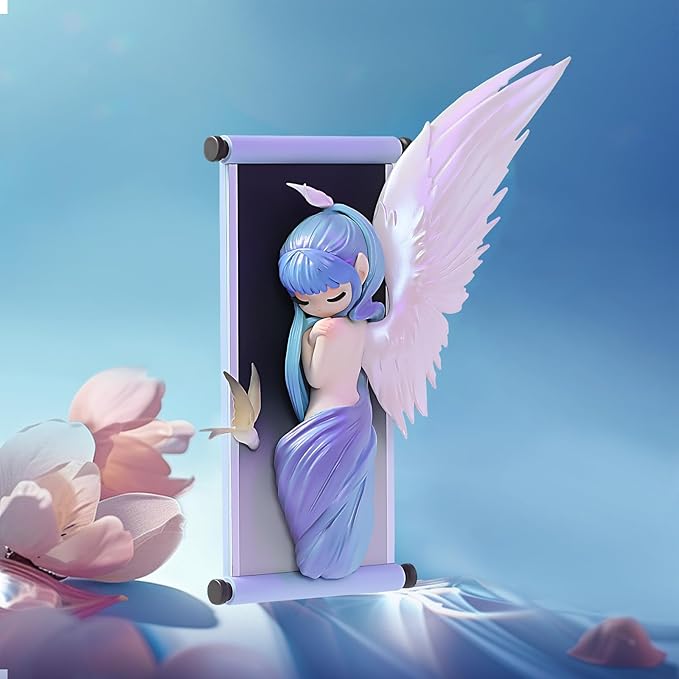 52TOYS Sleep Limited Edition - The Winged Elf Action Figure, 5.9 inches, Display Stand Included, Magnetic Components for Fridge Magnets, Perfect Collectible Art Toy for Women
