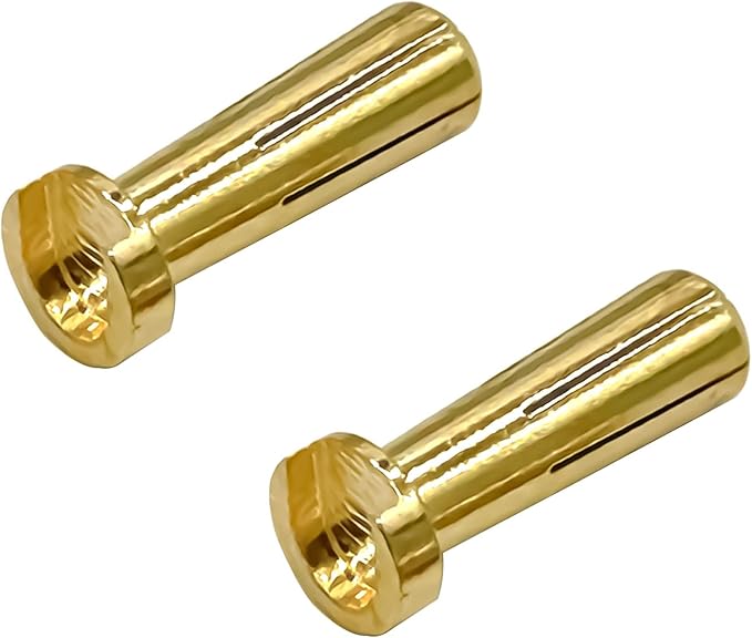 10pcs 5mm Gold Plated Banana Plug Connector Male for RC Model Vehicle Car Motor ESC LIPO Battery DIY Parts