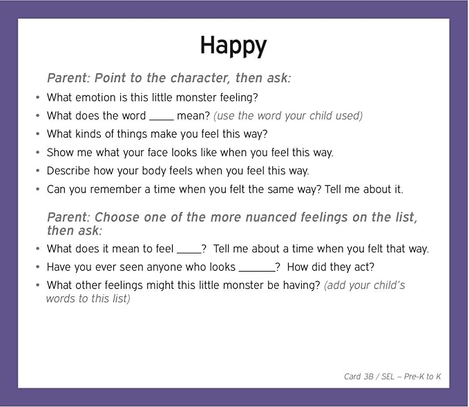 TestingMom.com Gifted Learning Flash Cards - Social Emotional Learning (SEL) for Pre-K and Kindergarten