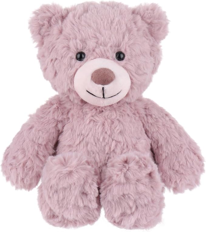 Apricot Lamb Toys Plush Pink Purple Flower Teddy Bear Stuffed Animal Soft Cuddly Perfect for Child 8 Inches