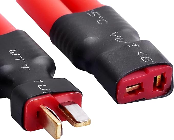 Hobbypark Deans T Plug to HXT 4mm Connector Adapter RC Lipo Battery/Charger Adapter Converter for Redcat RC Cars Trucks Crawlers Buggies(3-Pack)