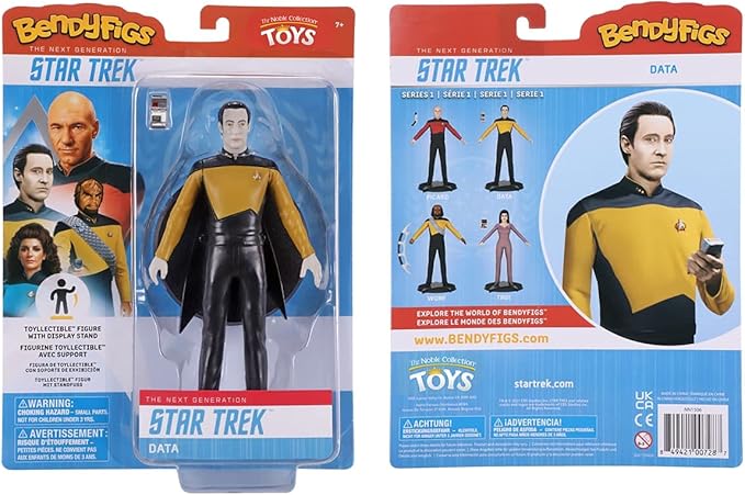BendyFigs The Noble Collection Star Trek Data
