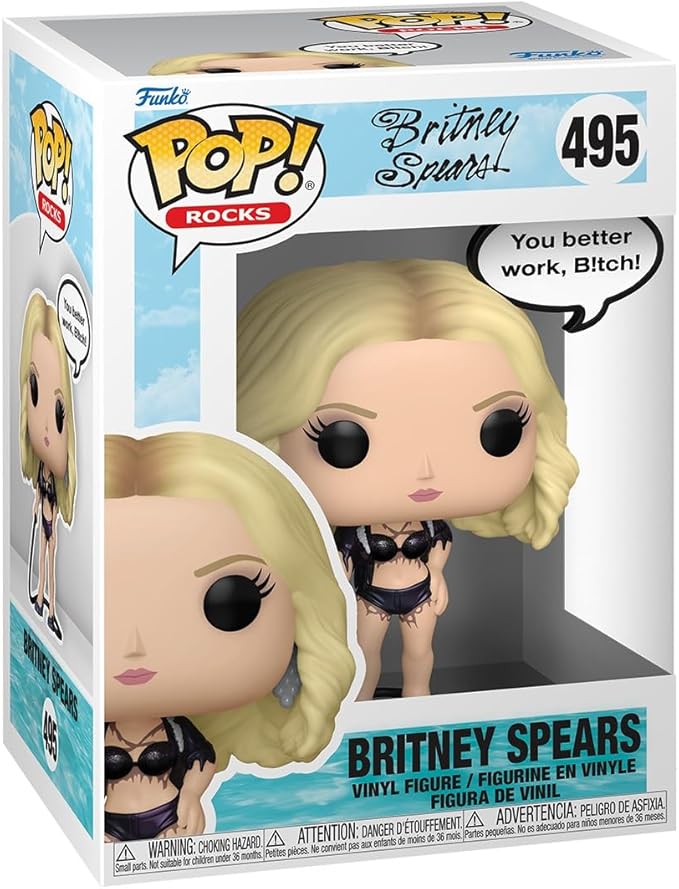 Funko Pop! Sayings: Britney Spears - Work B!tch - Collectable Vinyl Figure - Gift Idea - Official Merchandise - Toys for Kids & Adults - Ad Icons Fans - Model Figure for Collectors and Display