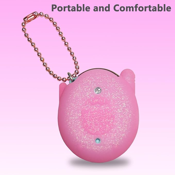 JCHPINE Silicone Cover Case for Tamagotchi Connection Virtual Reality Pet, Screen Protector for Tamagotchi Connection Electronic Pet Accessories (Silicone Case and Screen Film) (Pink)