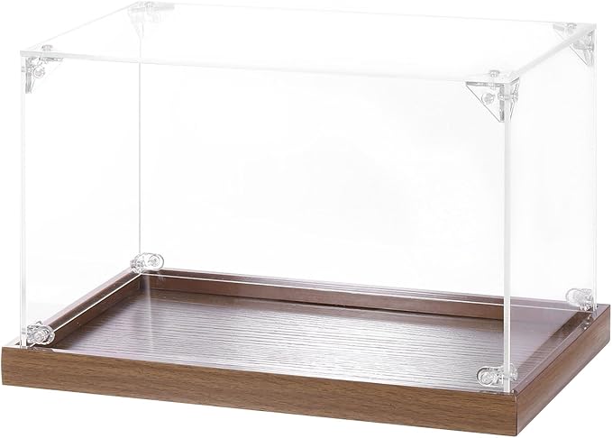 MECCANIXITY Acrylic Display Case, 10"x6"x6" Clear Display Box Assemble Dustproof Storage Organizer Showcase for Collectibles Action Figures